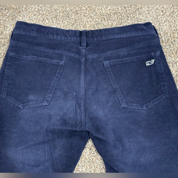 Vineyard Vines Men Navy Blue Corduroy Pants 32x30 Straight Leg 5 Pocket - Picture 8 of 10